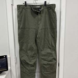 Carhartt Double Knee Work Pants Relaxed Fit Olive Green size 40x36